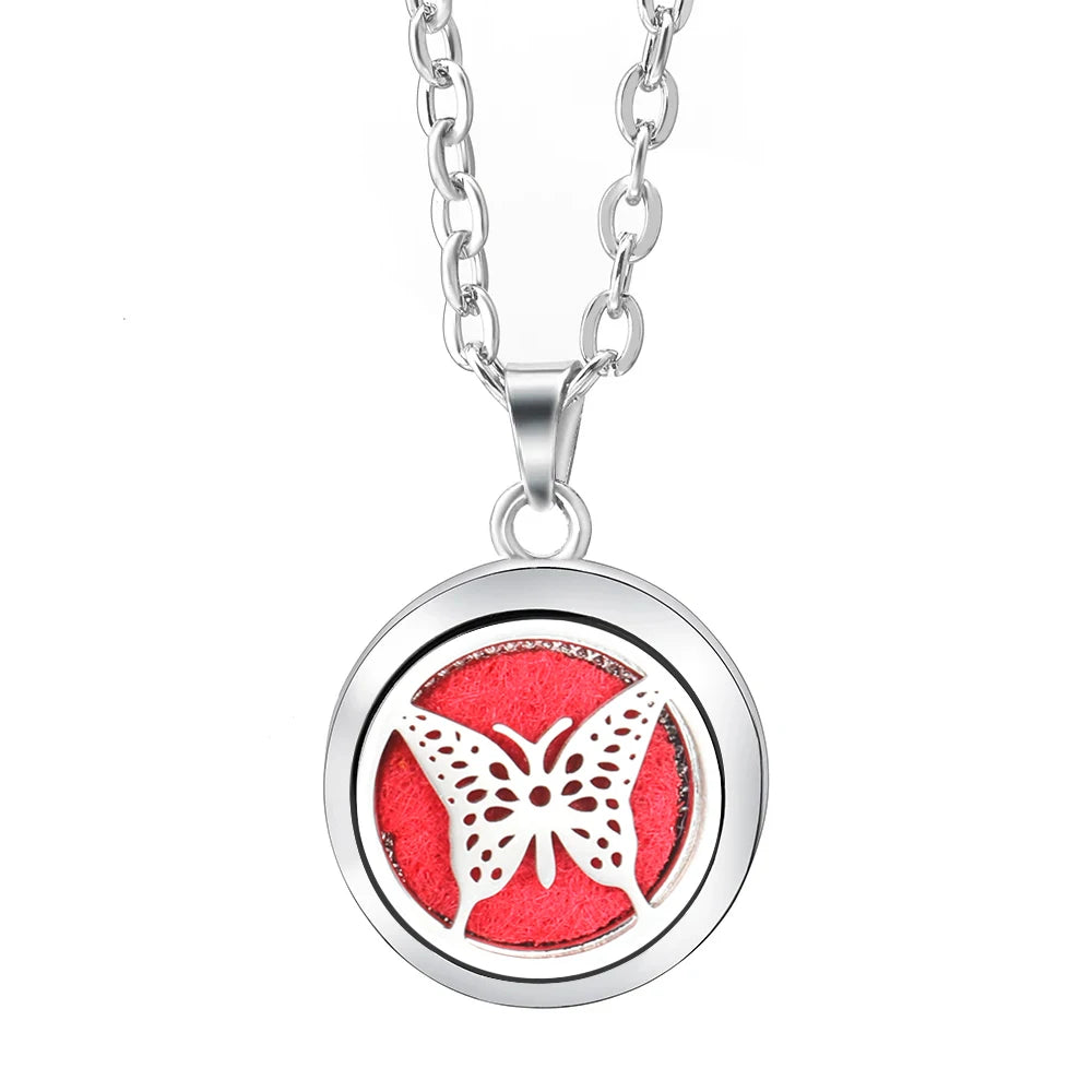 Essential Oil Diffuser Necklace – Stainless Steel Locket Pendant